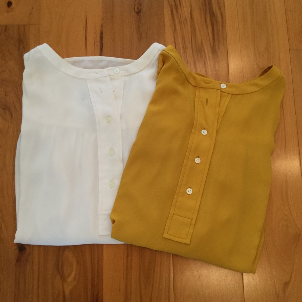 ❗ PRICE DROP LOFT Bundle of 2 dress tops EUC